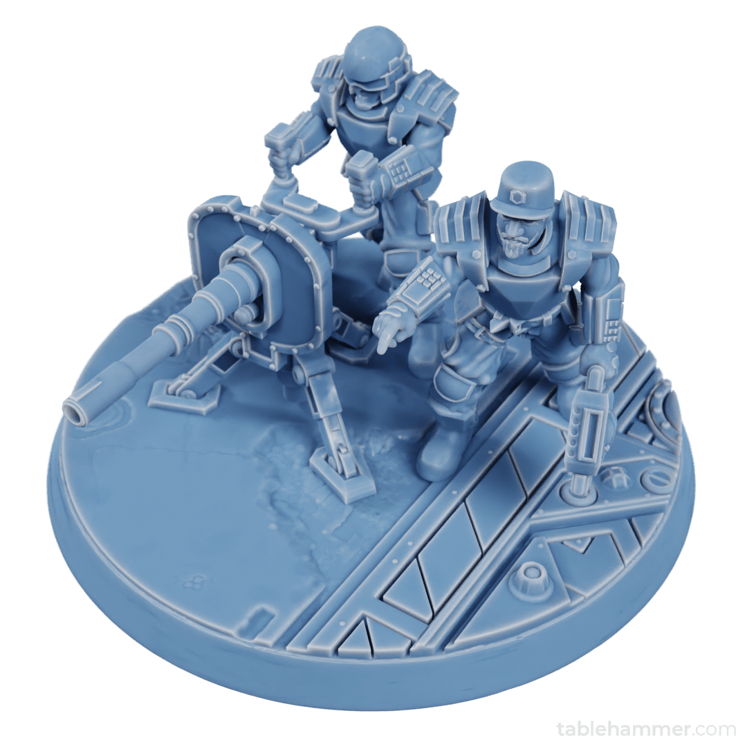 Factory Guard Heavy Cannon - human heavy weapon team (Accell Union) | Buy Online from The Home Crafters