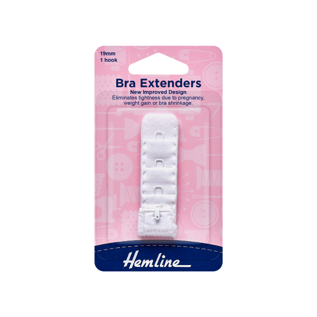 Hemline Bra Back Extender - choice of colour & size