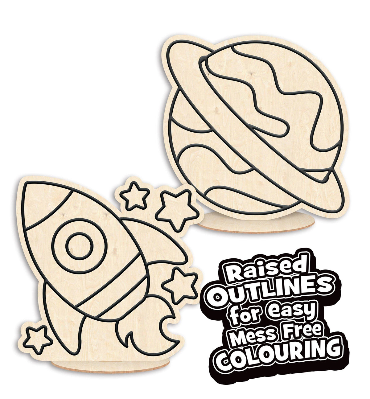 Space Clay Colouring Kit