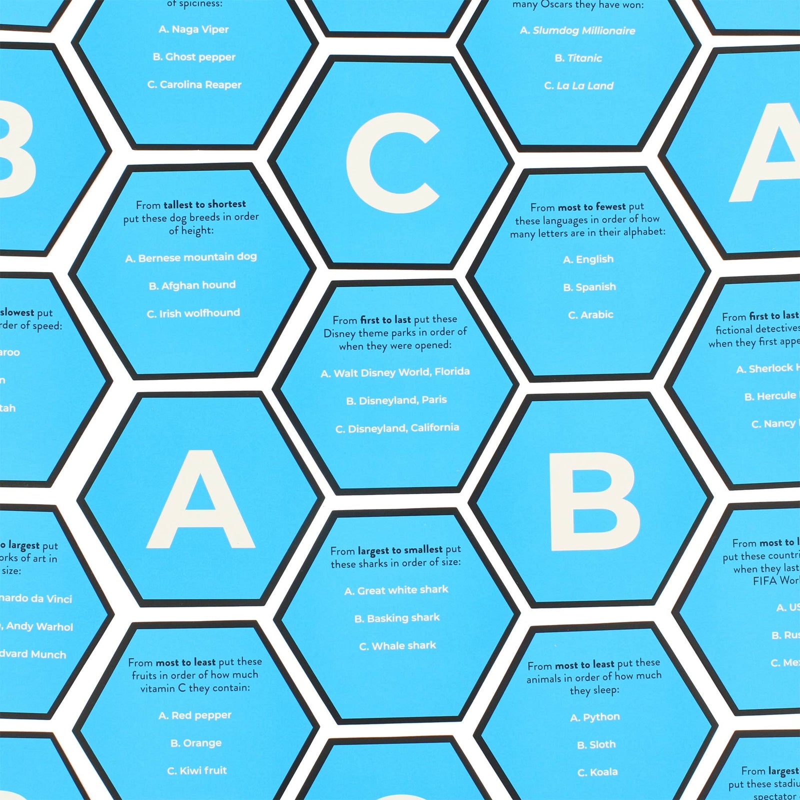 Hexagon Pocket Card Game - Best Guess | Buy Online from The Home Crafters