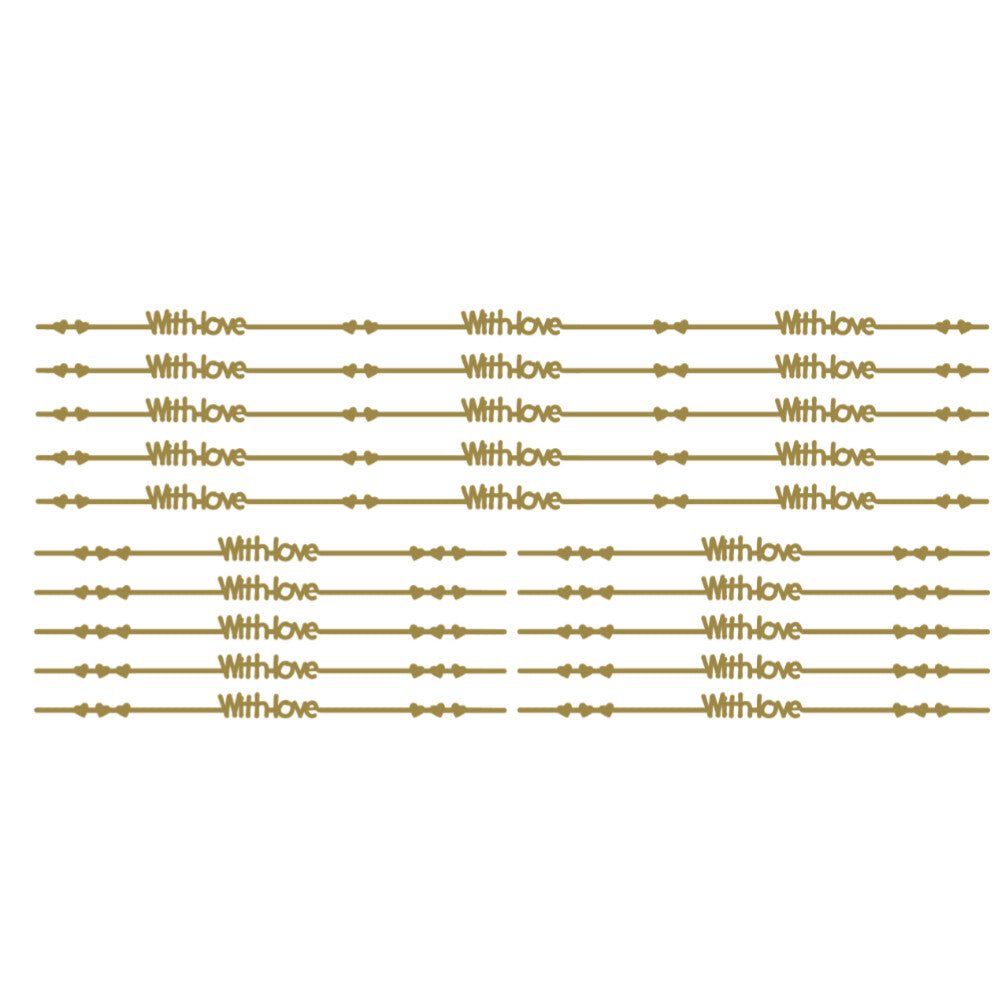 With Love Arrow Horizontal Peeloff Stickers | Buy Online from The Home Crafters
