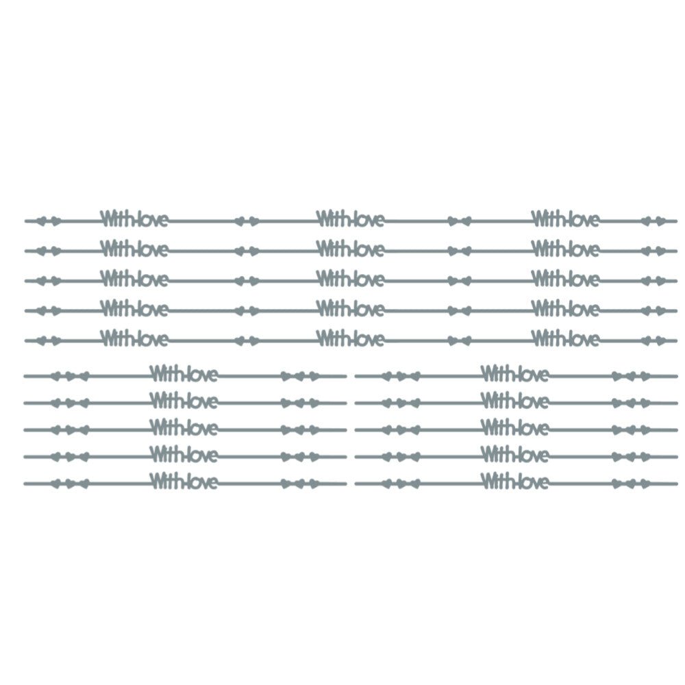 With Love Arrow Horizontal Peeloff Stickers | Buy Online from The Home Crafters