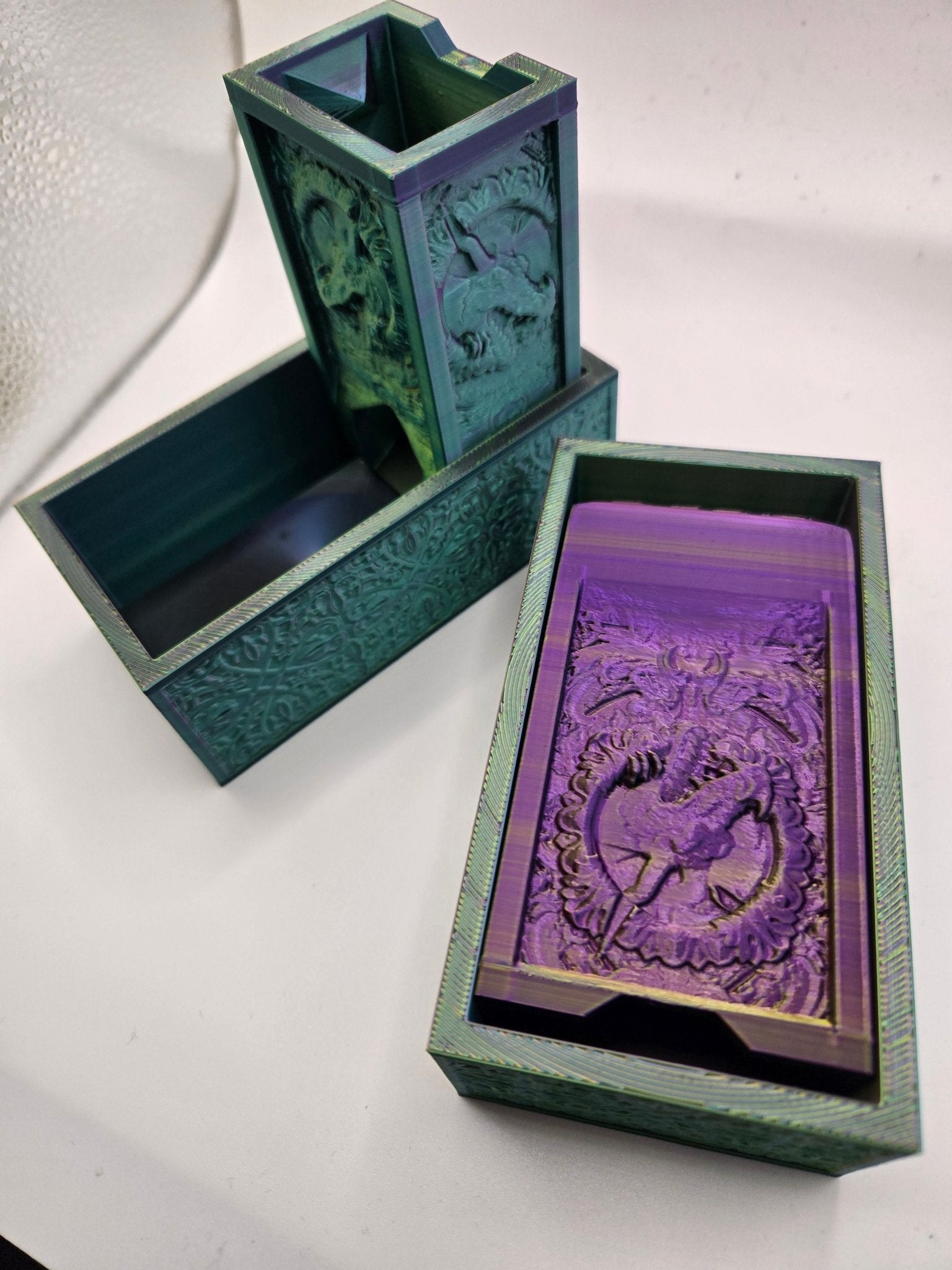 3d Printed Fold - Out Dice Tower - choose your design | Buy Online from The Home Crafters