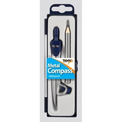Tiger: Metal Compass & Pencil Set | Buy Online from The Home Crafters