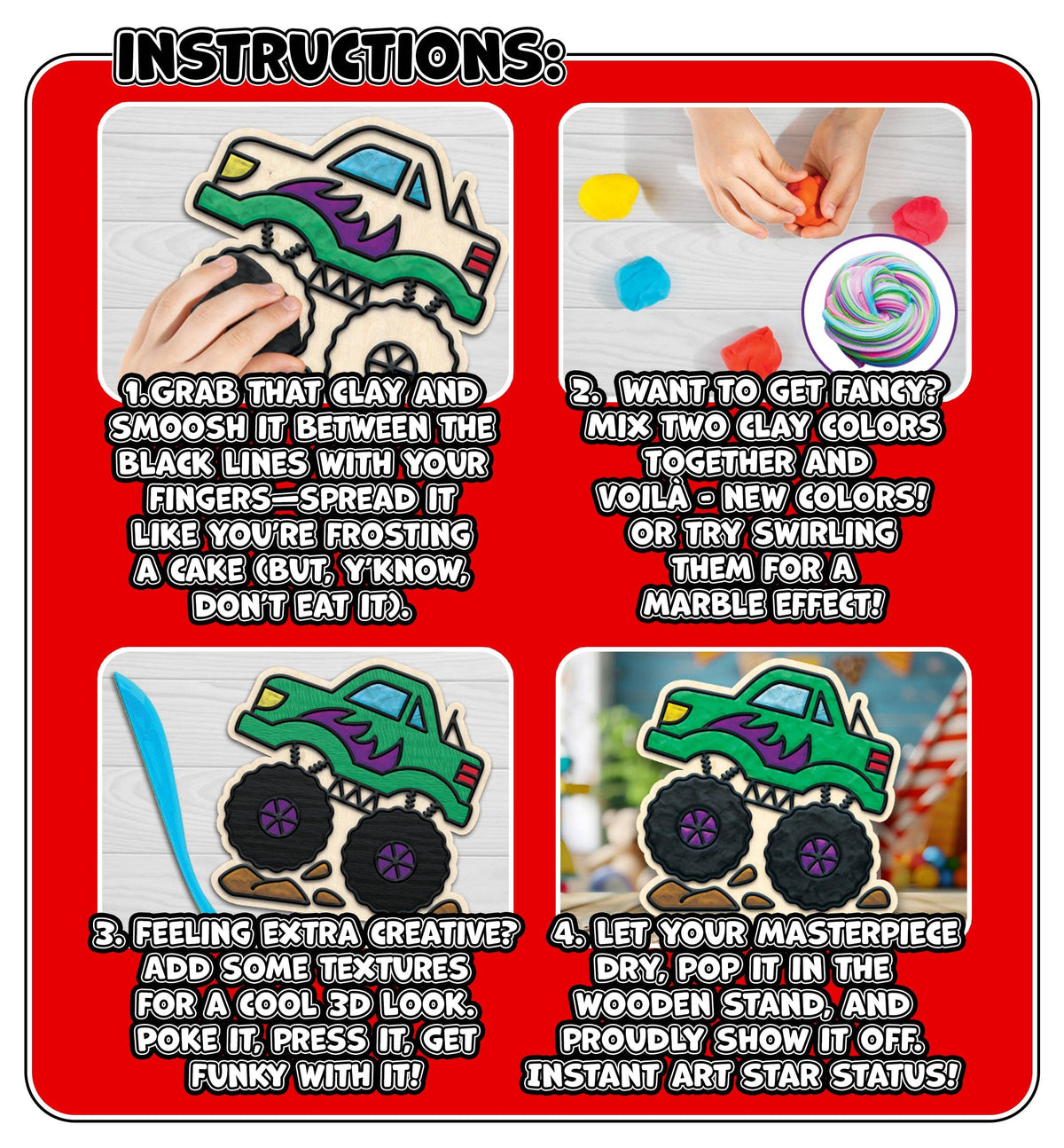 Cars Clay Colouring Kit
