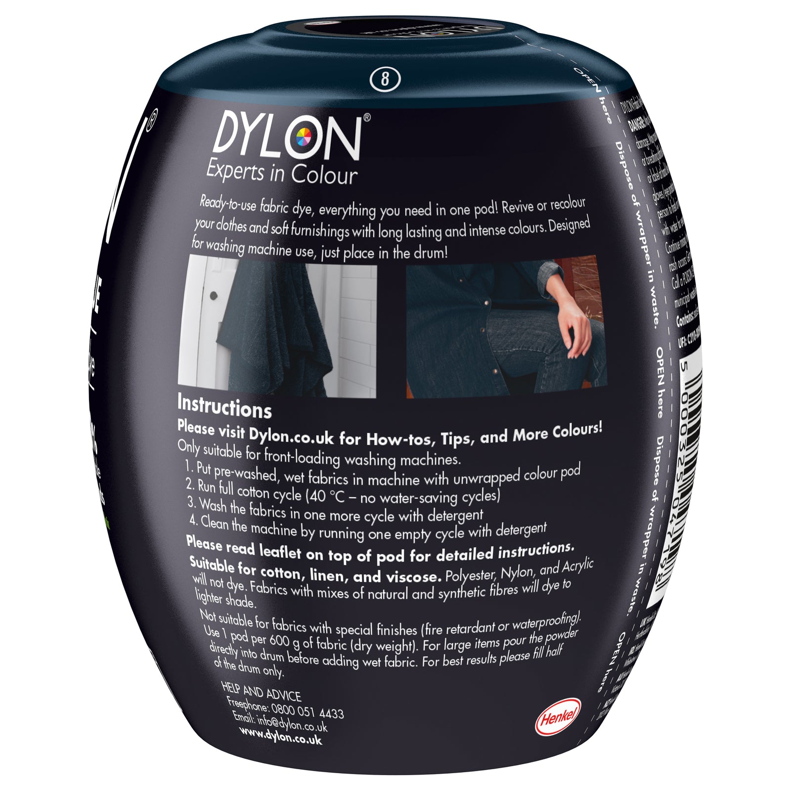 Dylon Machine Dye Pod: 08 Navy Blue