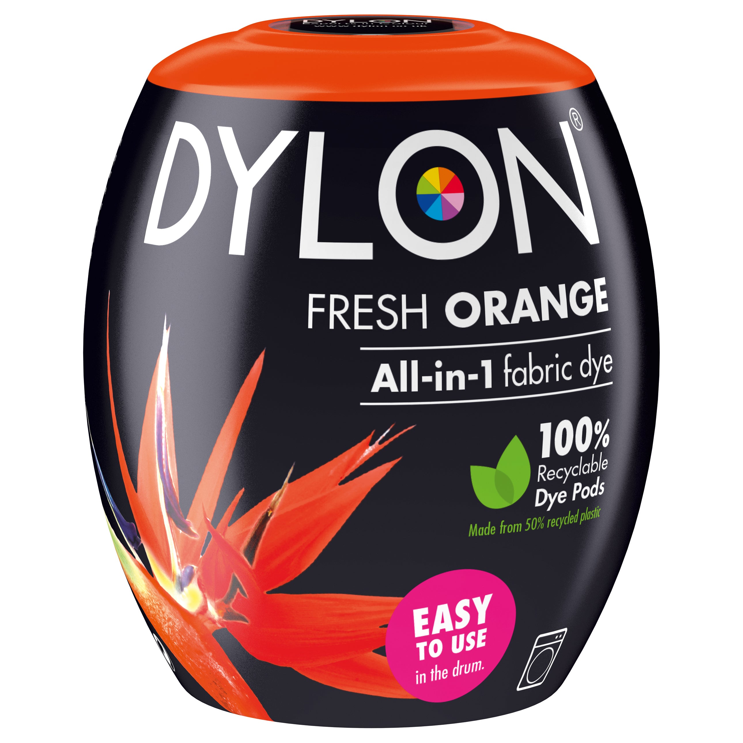Dylon Machine Dye Pod: 55 Fresh Orange