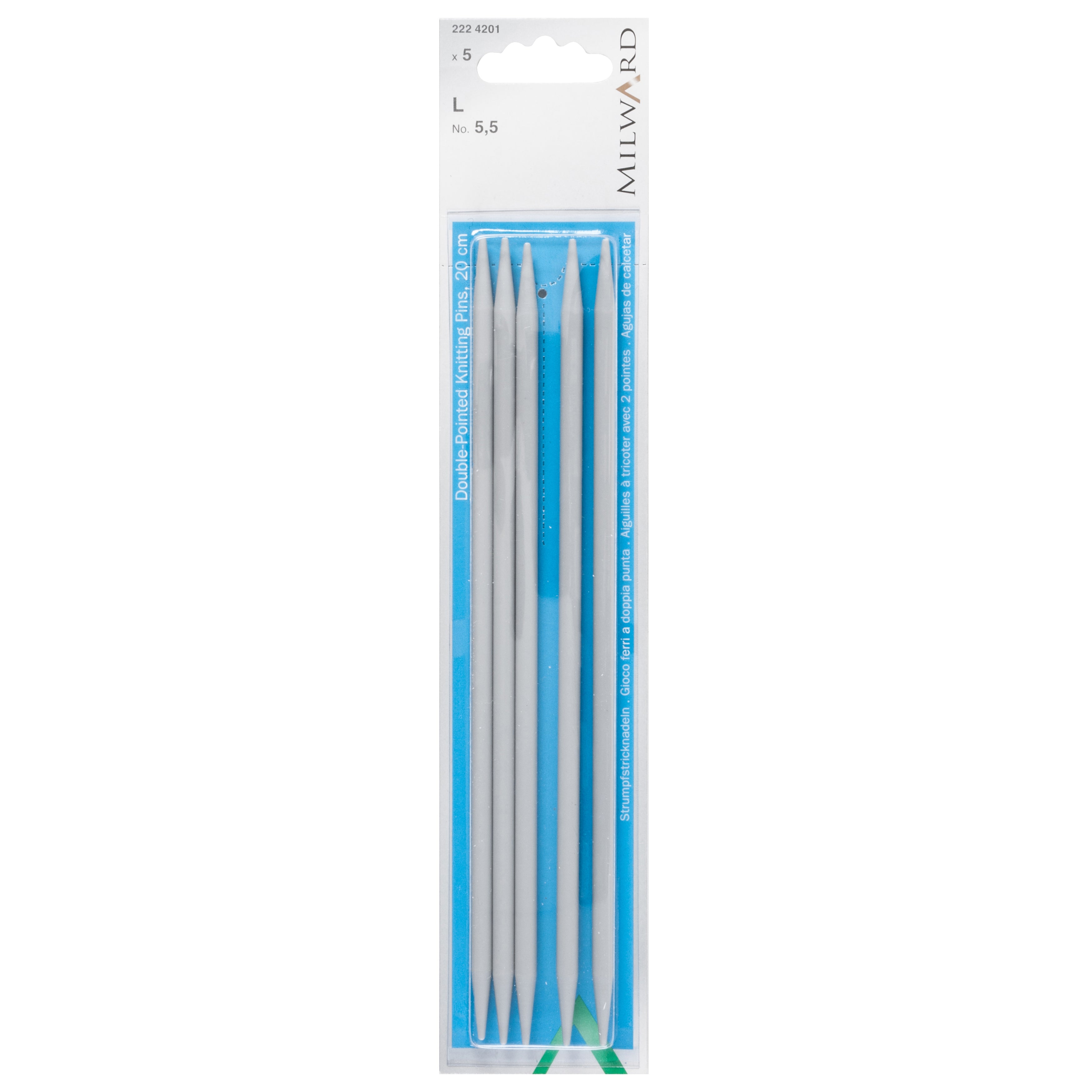 Milward Double Ended Knitting Pins: 5pk - 30cm