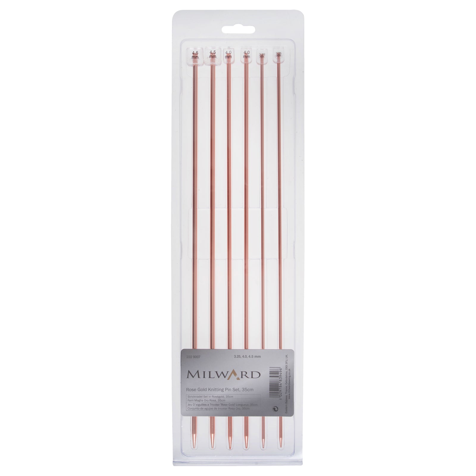 Milward Rose Gold Knit Pin Set