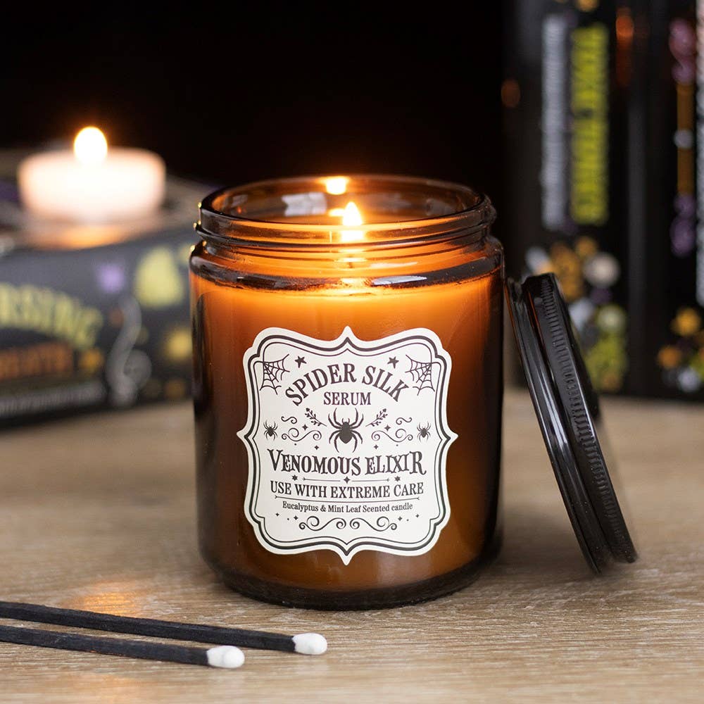 Spider Silk Serum Eucalyptus & Mint Halloween Candle
