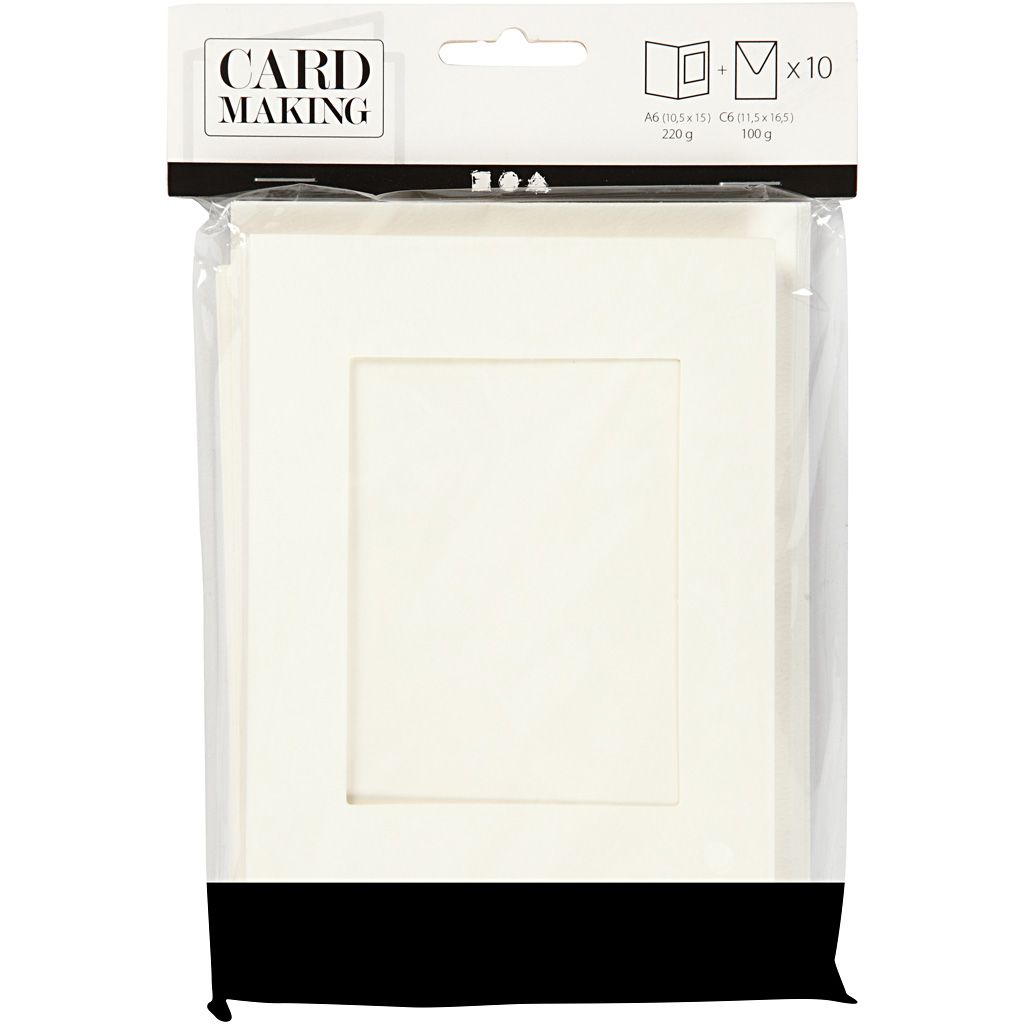 Passepartout Rectangle Aperture Blank Cards - 10pk | Buy Online from The Home Crafters
