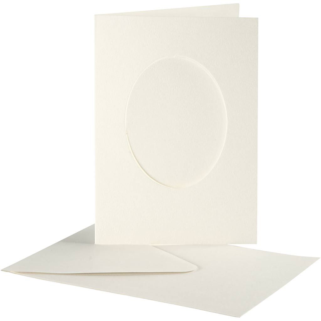 Passepartout Oval Aperture Blank Cards - 10pk | Buy Online from The Home Crafters