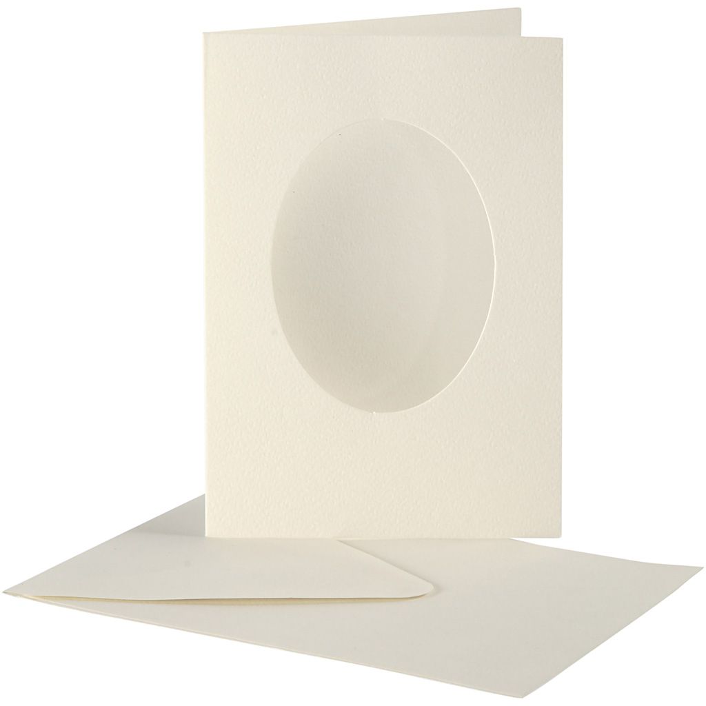 Passepartout Oval Aperture Blank Cards - 10pk | Buy Online from The Home Crafters