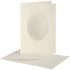 Passepartout Oval Aperture Blank Cards - 10pk | Buy Online from The Home Crafters