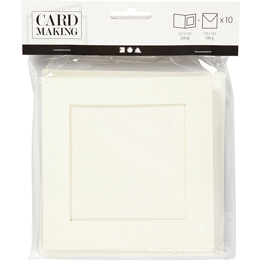 Passepartout Square Aperture Blank Cards - 10pk | Buy Online from The Home Crafters