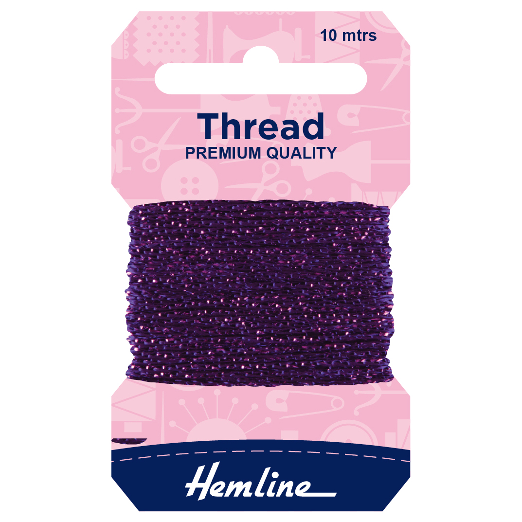 Hemline Glitter Thread - 10mtr | Buy Online from The Home Crafters