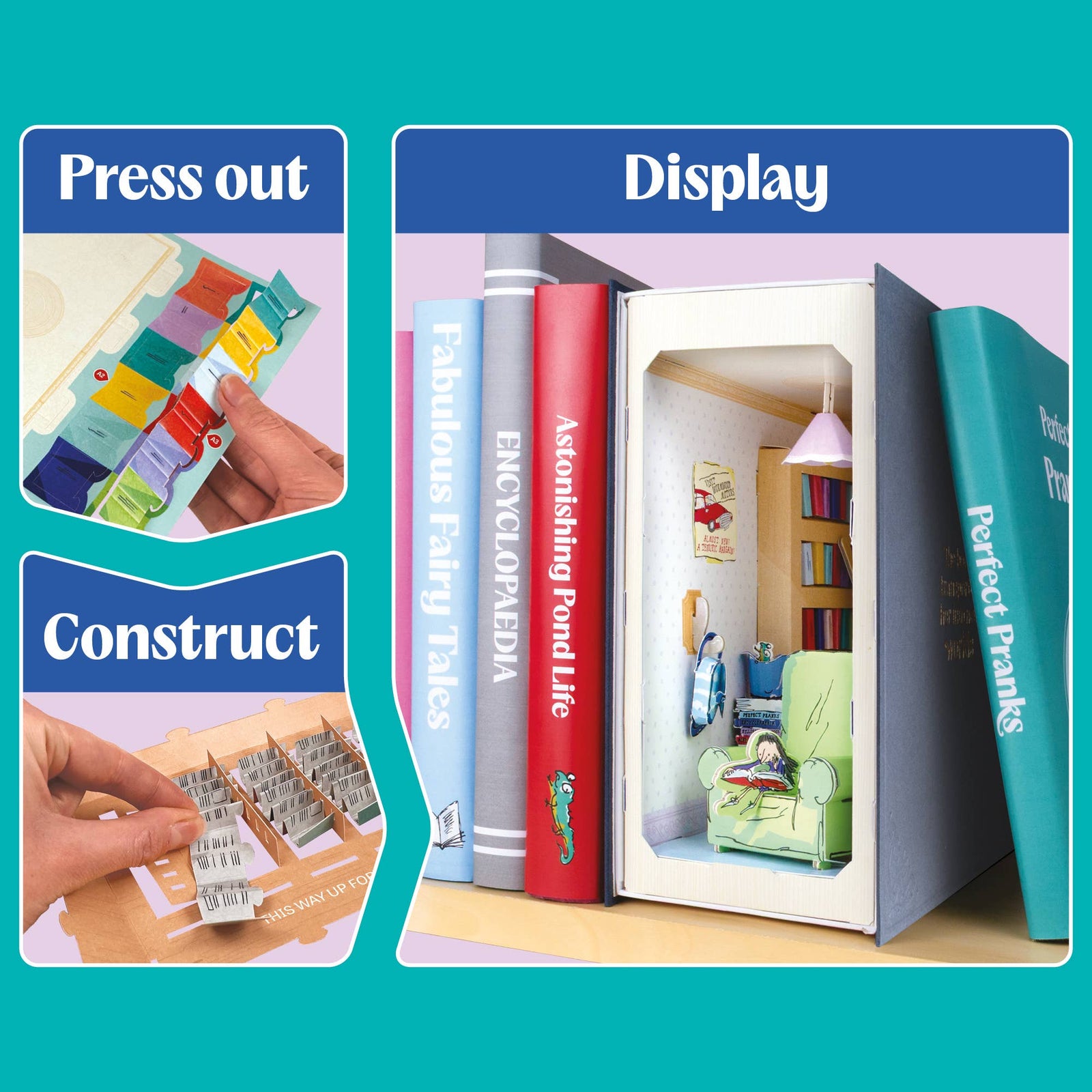 Build Your Own, Roald Dahl 'Matilda' Book Nook | Buy Online from The Home Crafters