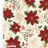 100% Cotton Christmas Fabric - Classic Poinsettia Cream - 44" | Buy Online from The Home Crafters