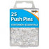 Tiger Essential 25 Push Pins Clear | Buy Online from The Home Crafters
