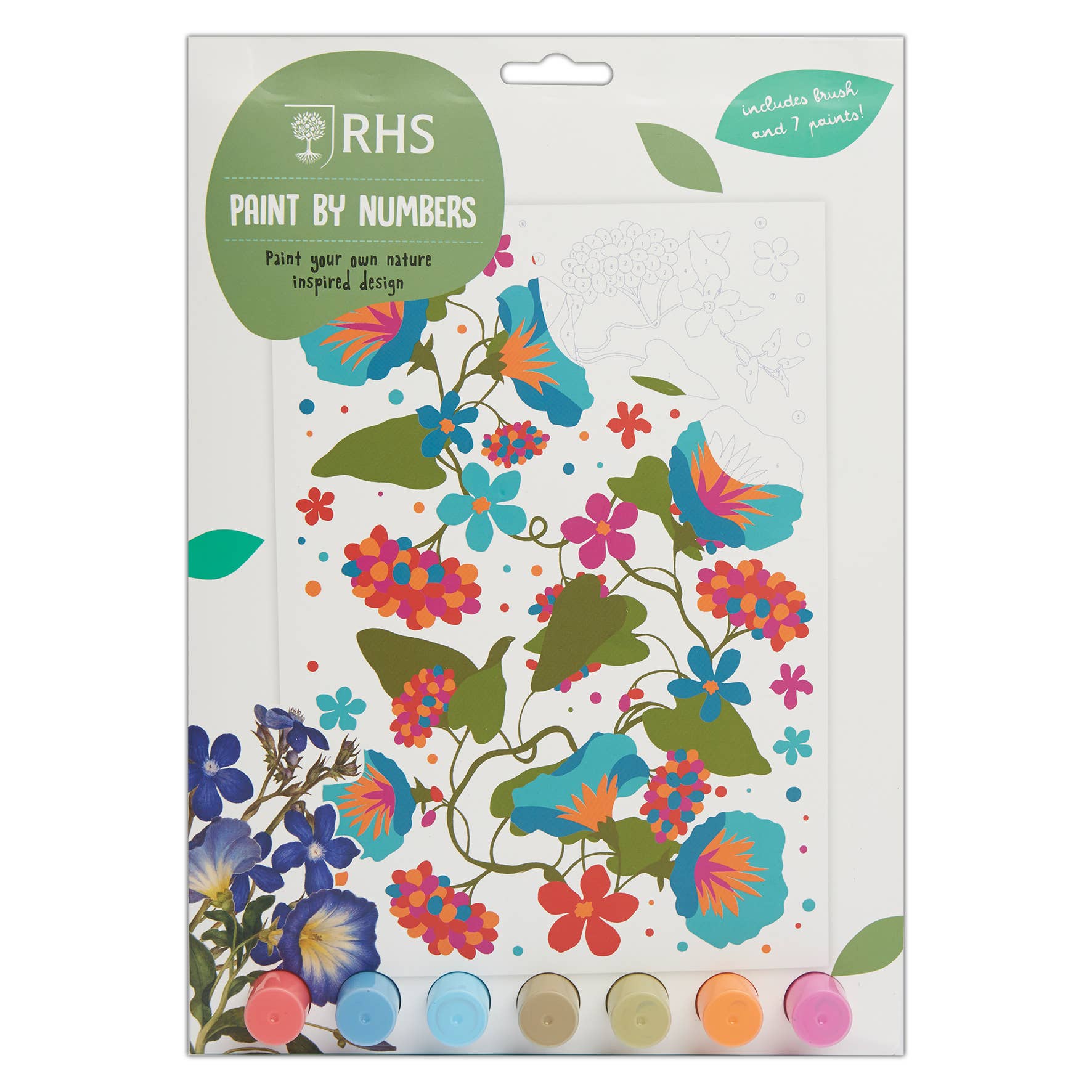 RHS Paint By Numbers For Kids: Blooms | Buy Online from The Home Crafters