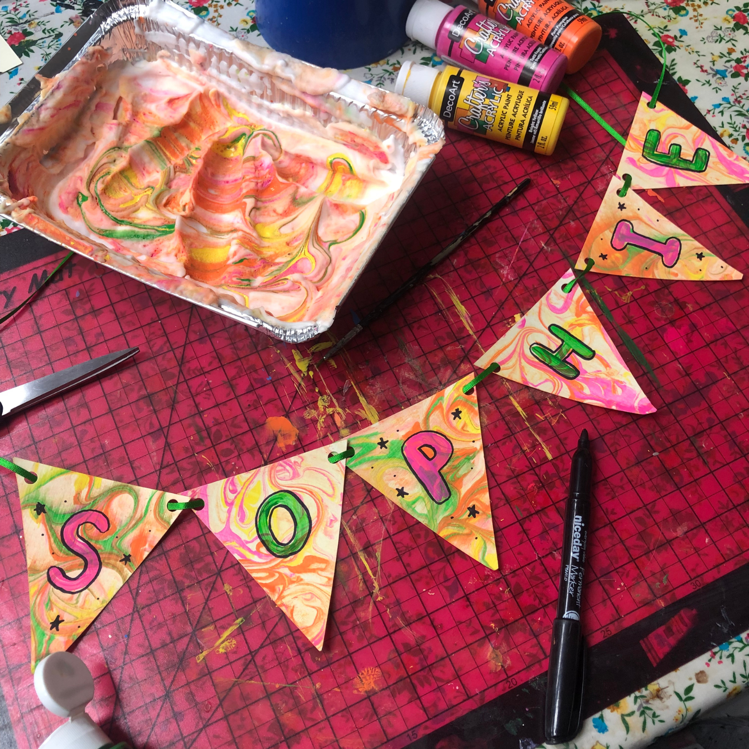 Kids Craft Workshops: Shaving Cream Marbling - Monday 17th August