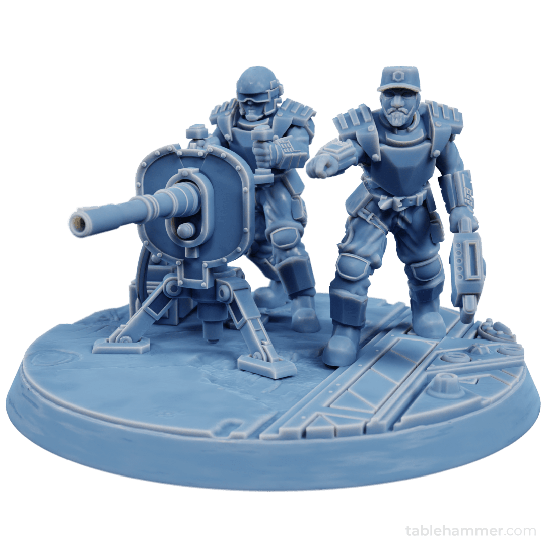 Factory Guard Heavy Cannon - human heavy weapon team (Accell Union) | Buy Online from The Home Crafters
