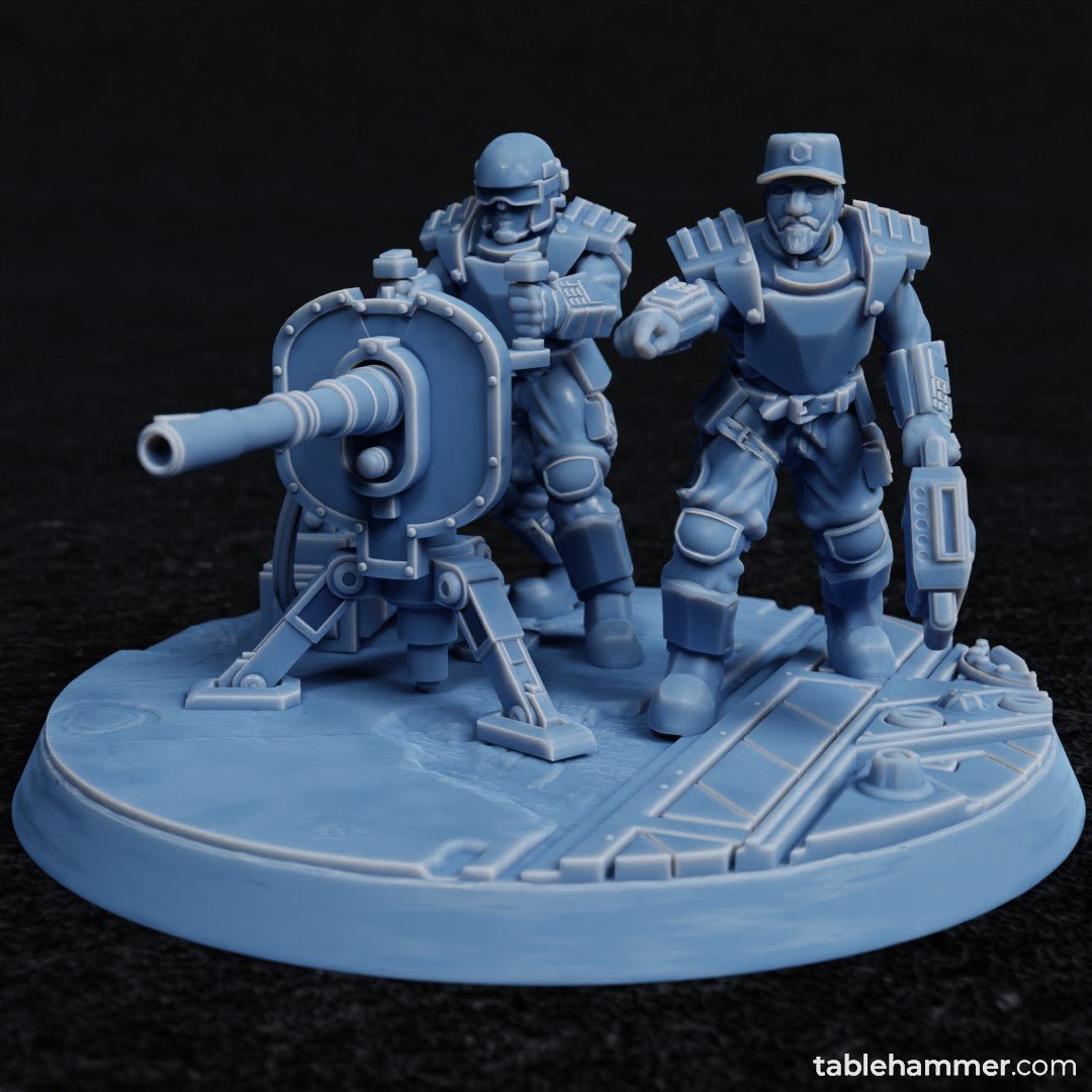 Factory Guard Heavy Cannon - human heavy weapon team (Accell Union) | Buy Online from The Home Crafters