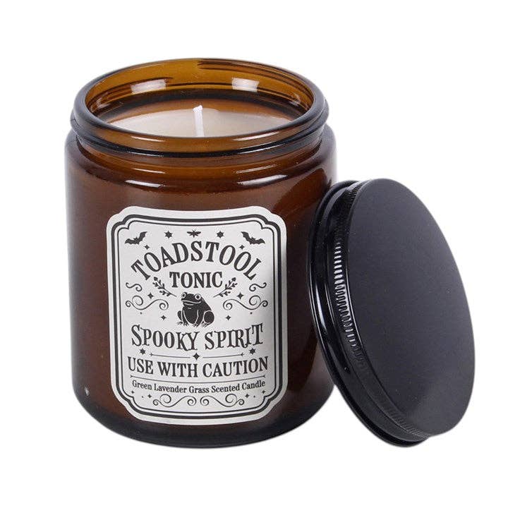 Toadstool Tonic Lavender Grass Halloween Candle