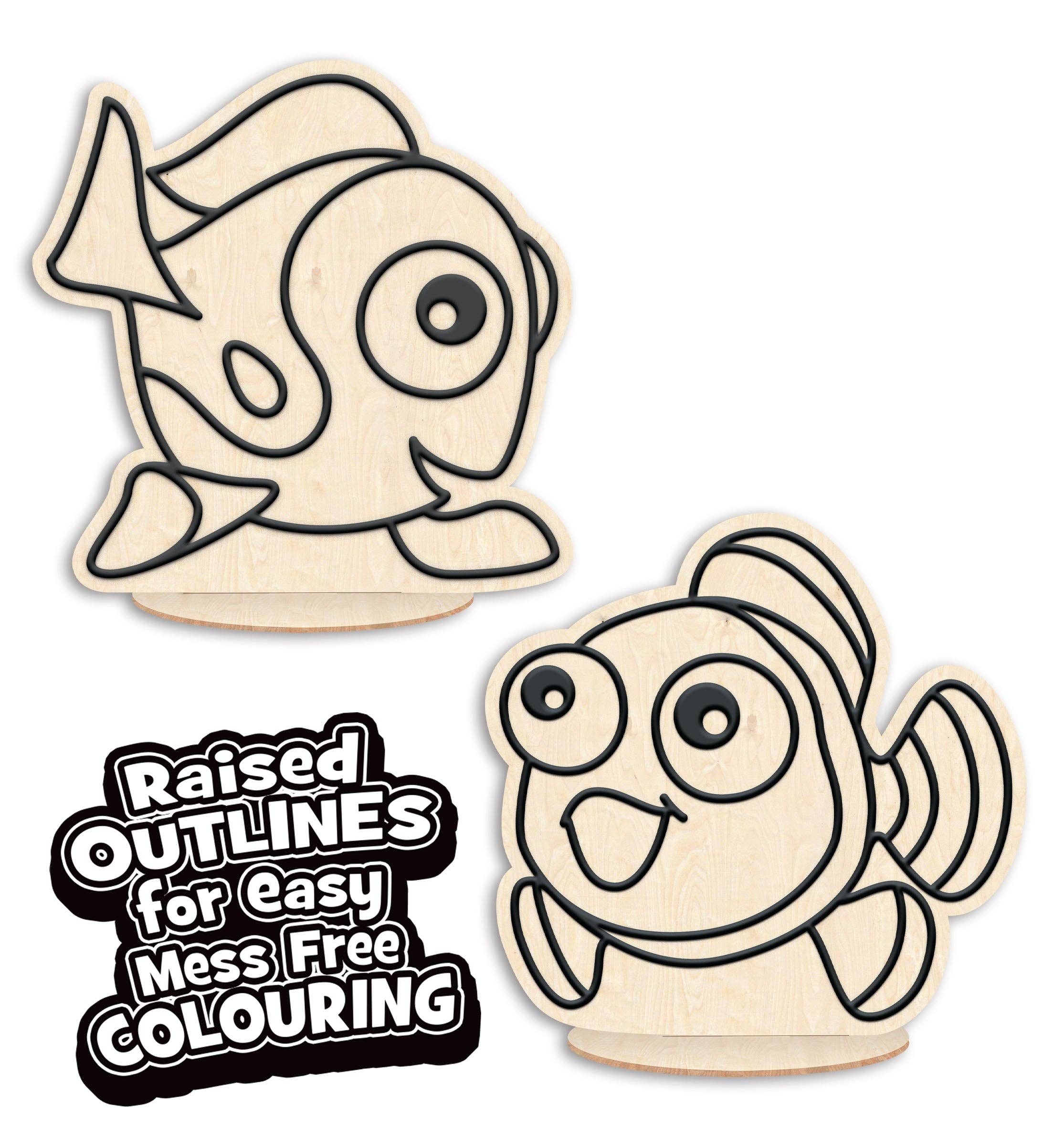 Sea Life Clay Colouring Kit