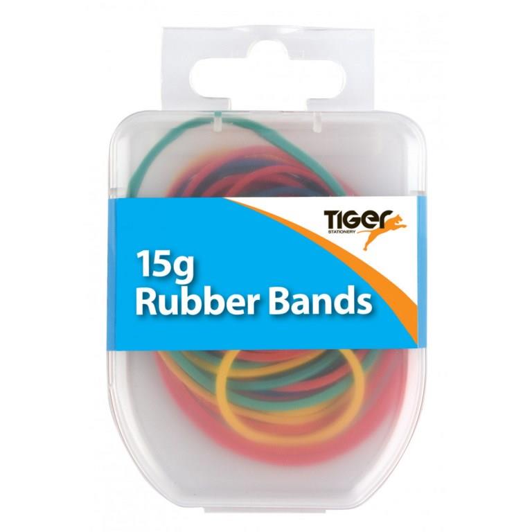 Tiger: Rubber Bands - Coloured | Buy Online from The Home Crafters
