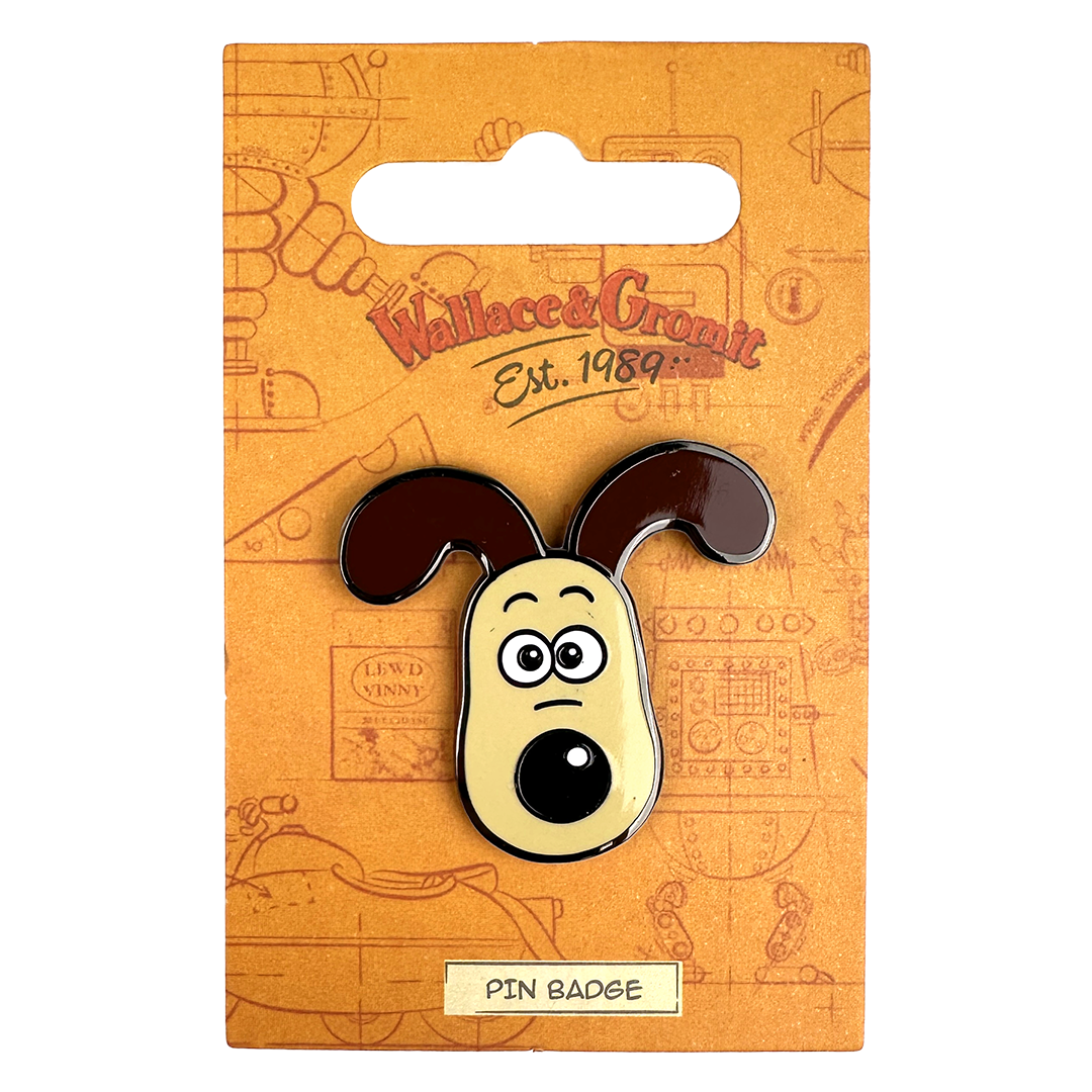 Wallace & Gromit - Gromit Head Pin Badge