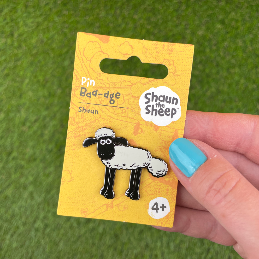 Shaun the Sheep Standing Pin Badge