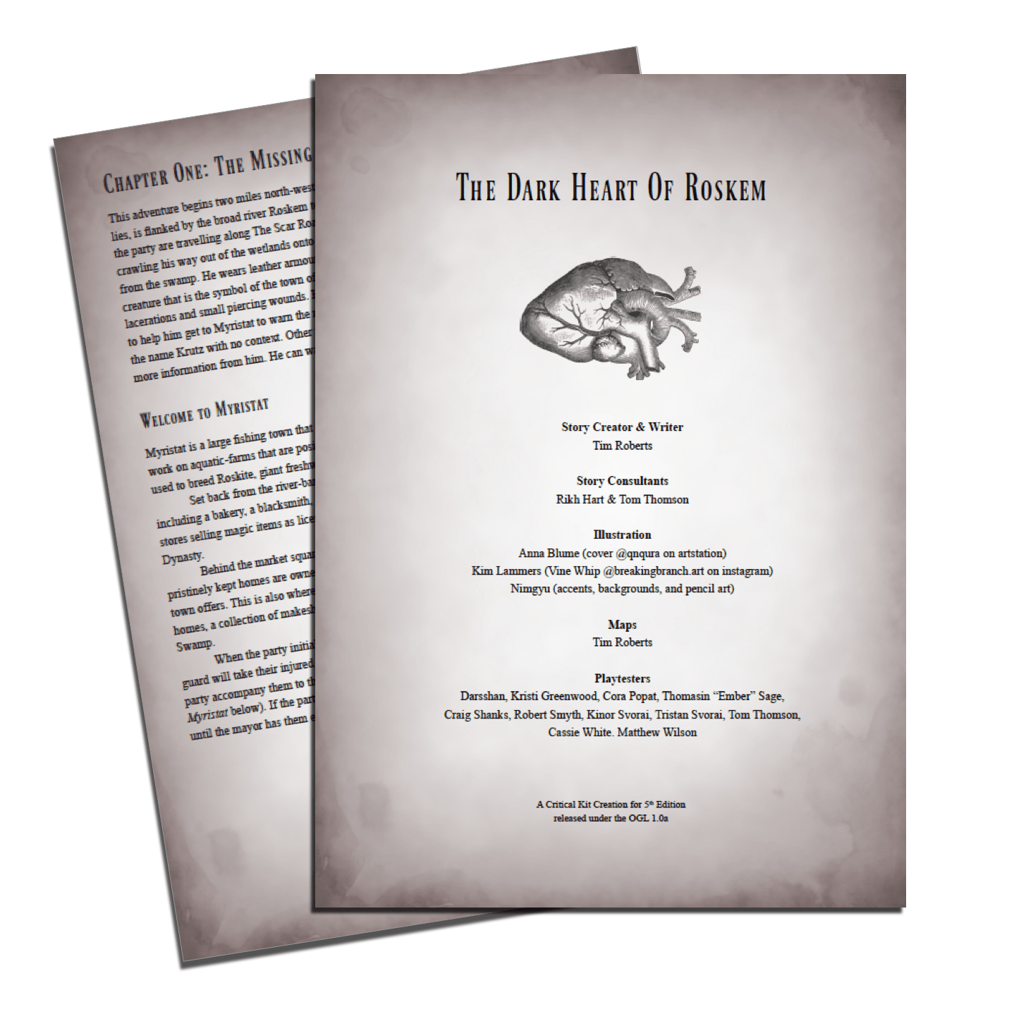 The Dark Heart of Roskem - 5E One Shot Adventure | Buy Online from The Home Crafters