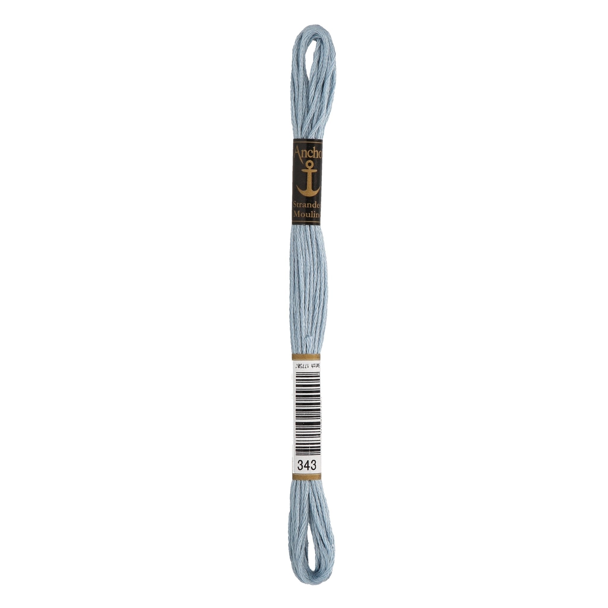 343: Anchor Stranded Mouline Cotton Skein - 8m | Buy Online from The Home Crafters