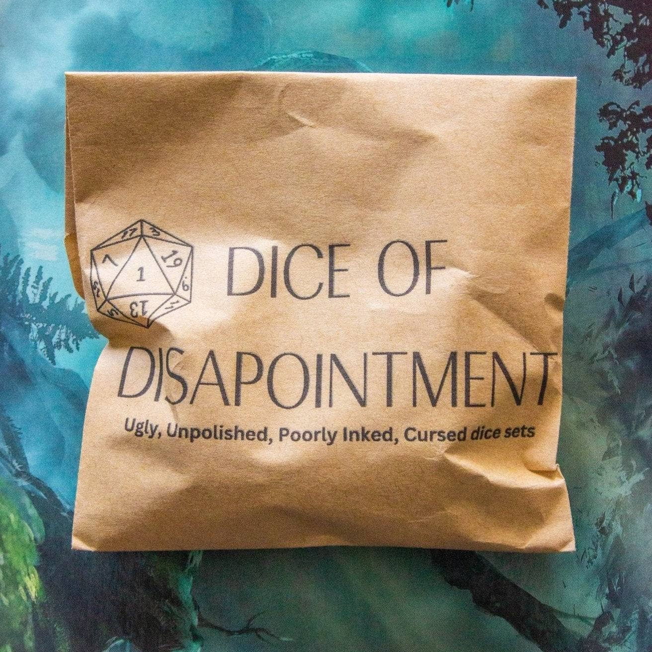 Dice of Disappointment - Funny dnd Dice: 7pc Mystery Bag