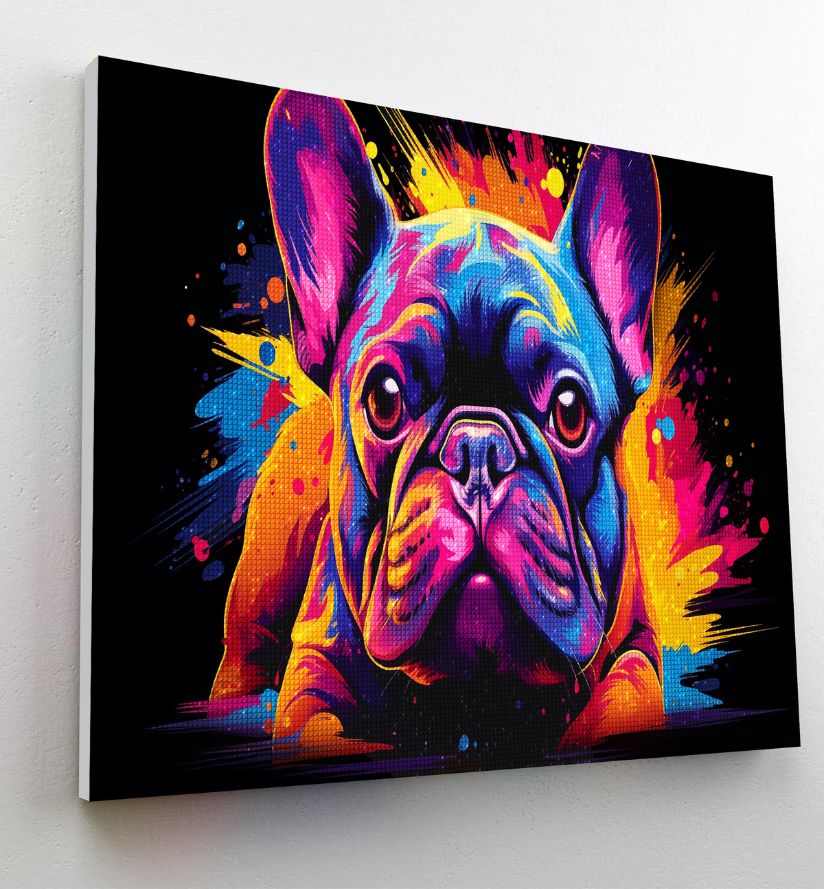Neon French Bulldog Diamond painting