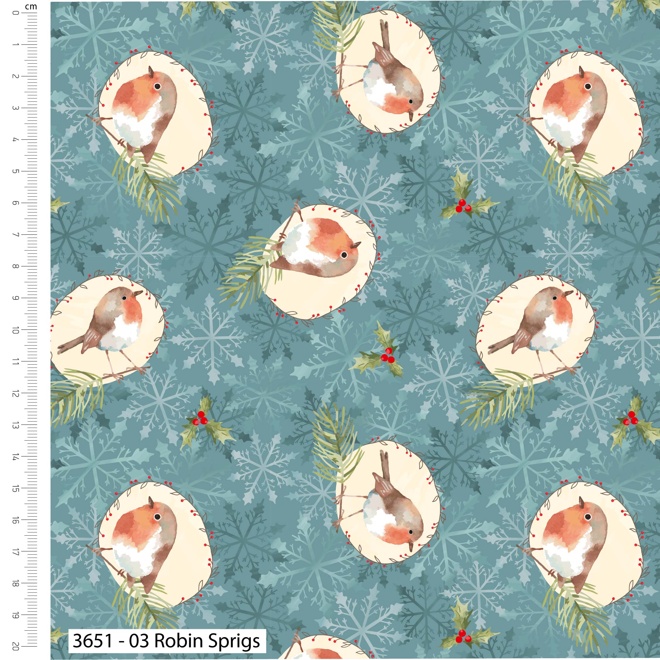 100% Cotton 5pc Festive Fat Quarter Bundle - Feathered Foliage | Buy Online from The Home Crafters