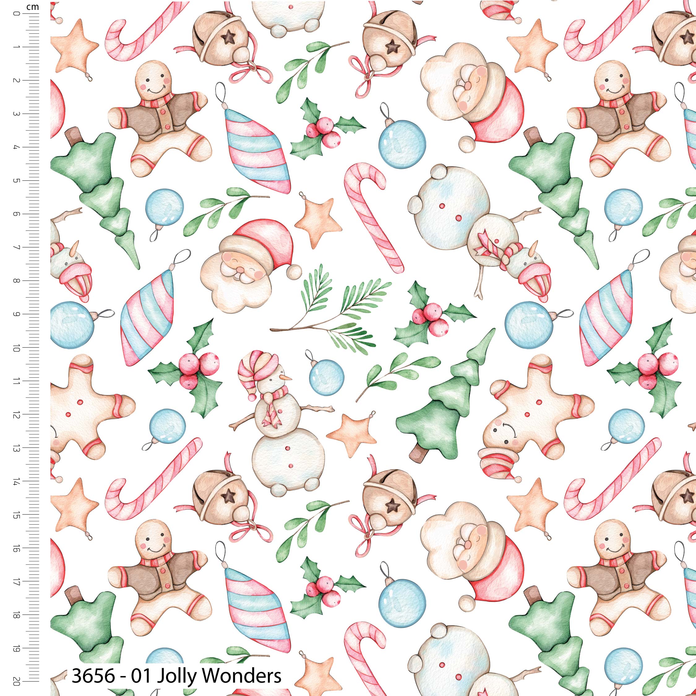 100% Cotton Fabric Merry Little Christmas by Mari Cali Art - Jolly Wonders - 44" | Buy Online from The Home Crafters