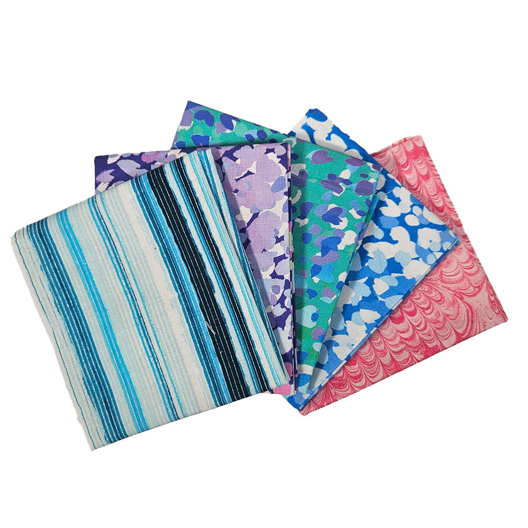 100% Cotton 5pc Fat Quarter Bundle - Pastel Blender