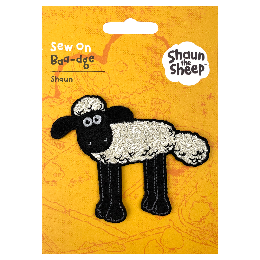 Shaun the Sheep Standing Sew On Patch