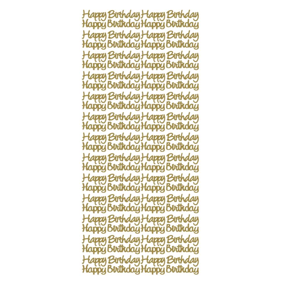 Happy Birthday Peeloff Stickers