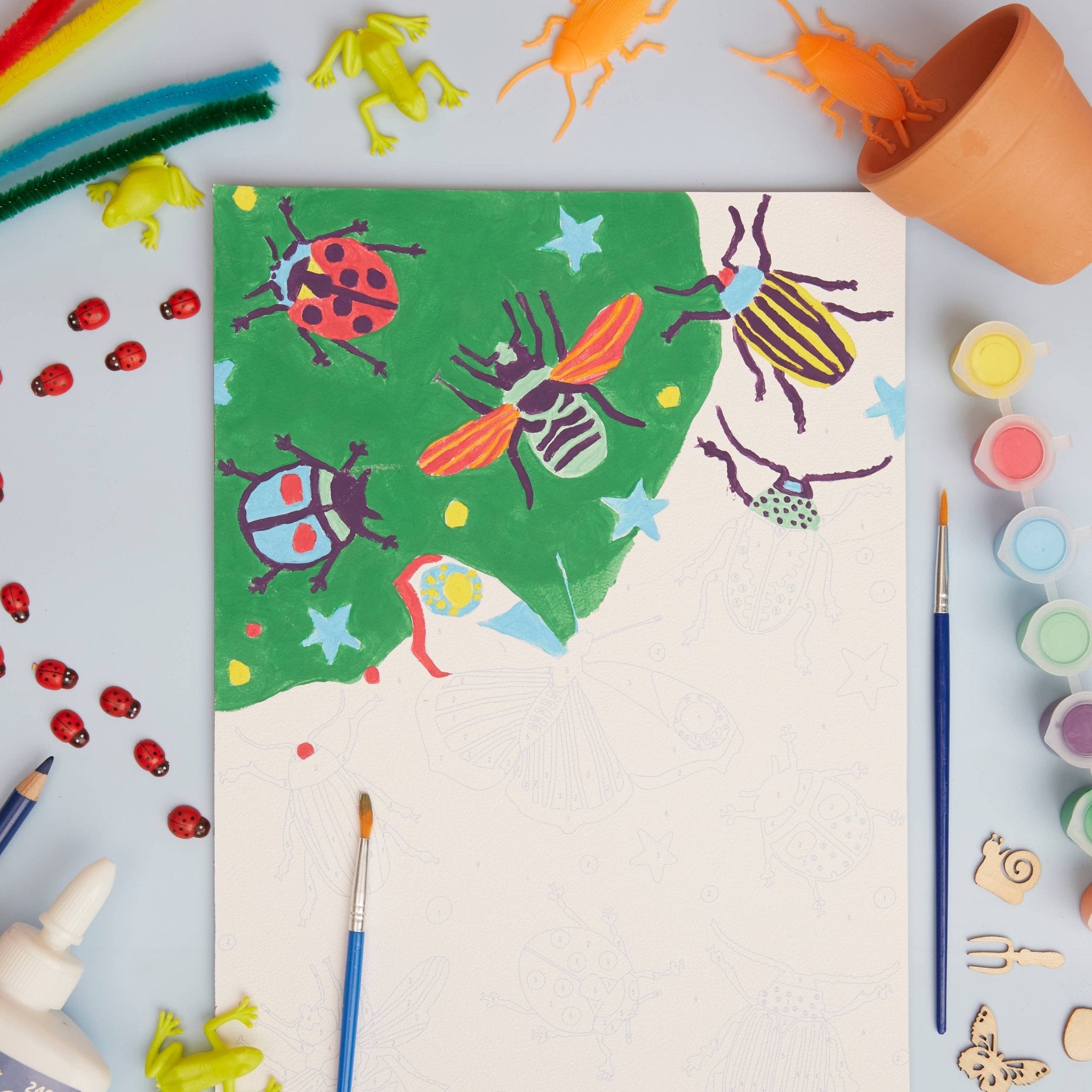 RHS Paint By Numbers For Kids: Bugs | Buy Online from The Home Crafters