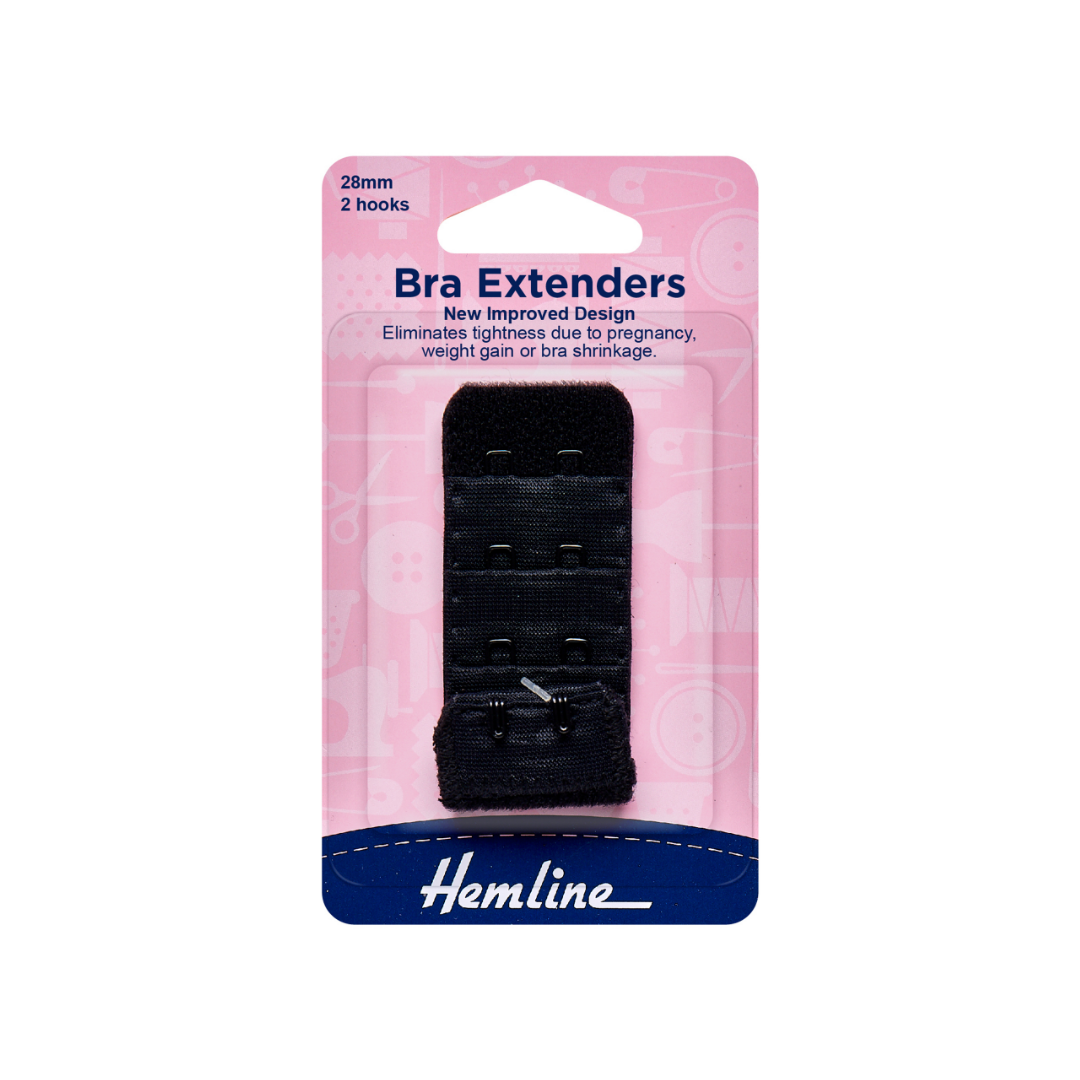 Hemline Bra Back Extender - choice of colour & size