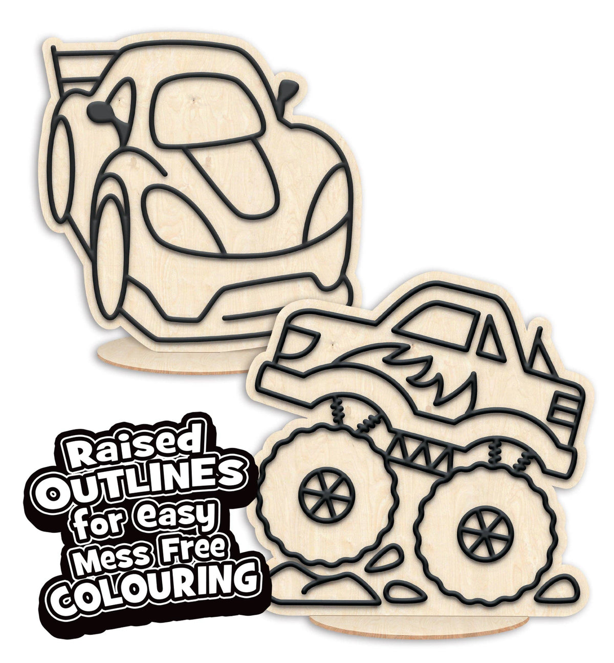 Cars Clay Colouring Kit