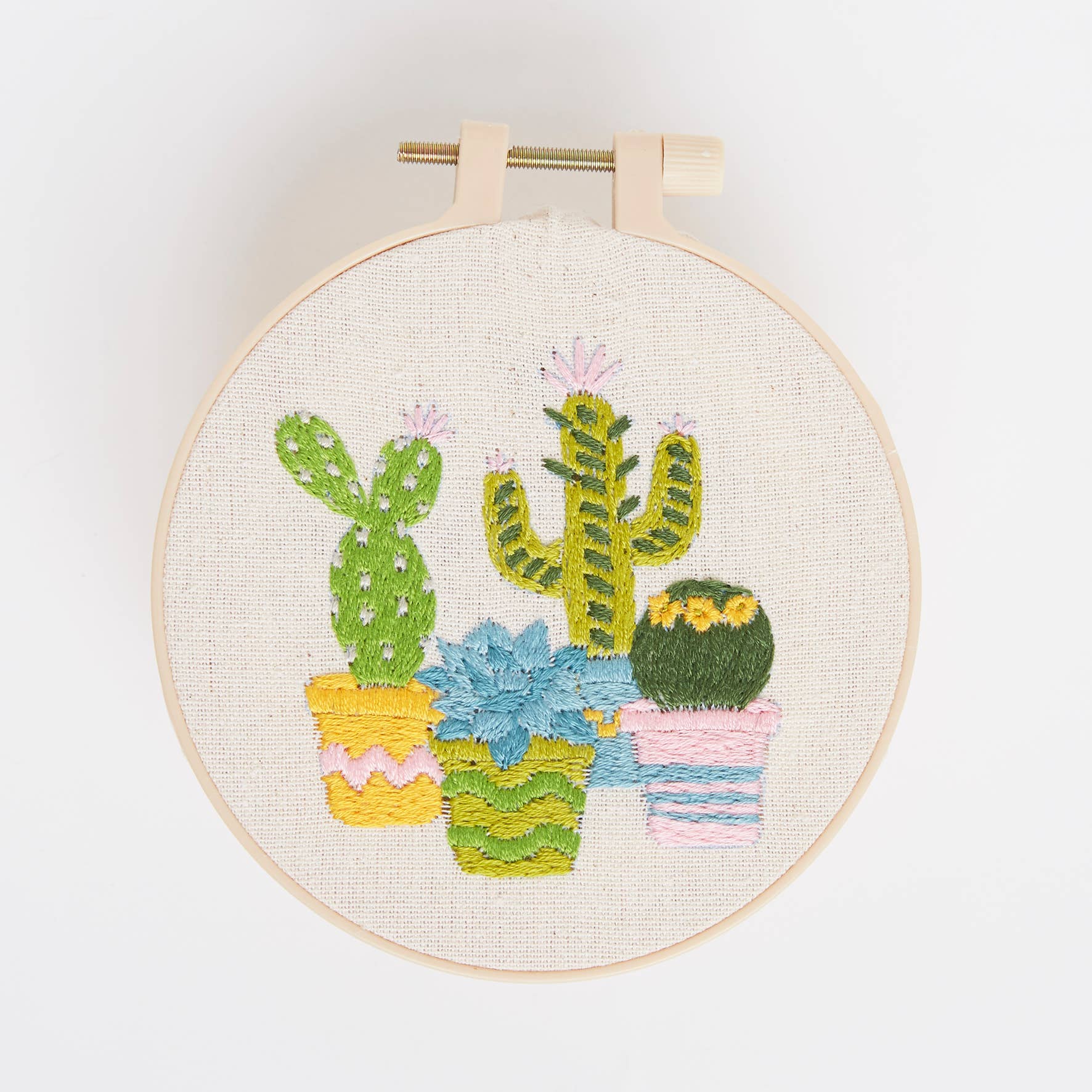 Simply Make Embroidery By Numbers Kit - Cacti | Buy Online from The Home Crafters