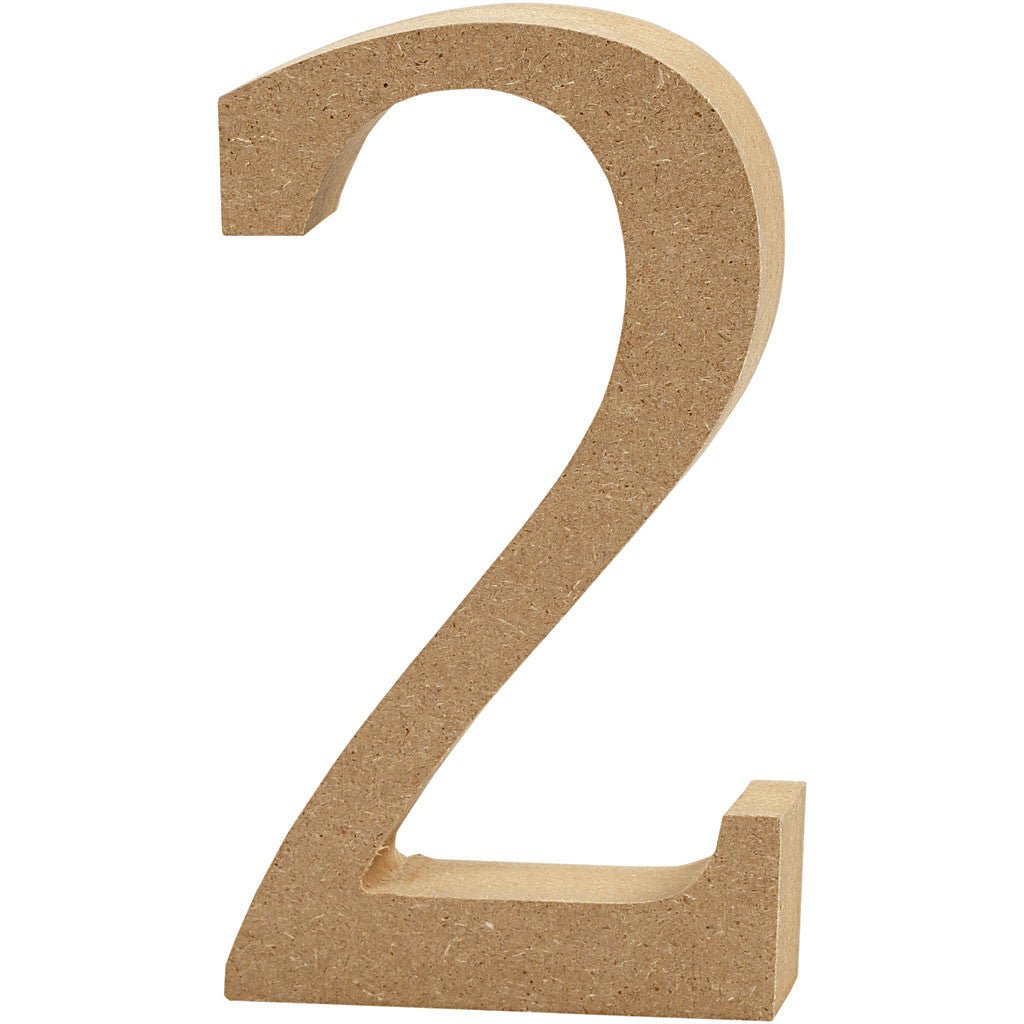 3d mdf Wooden Letters, Numbers & Symbols - 8cm | Buy Online from The Home Crafters