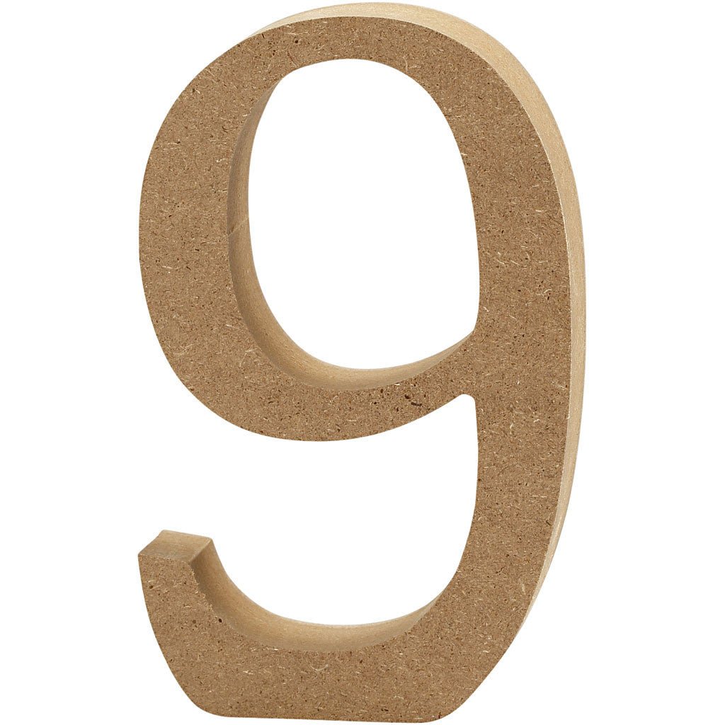 3d mdf Wooden Letters, Numbers & Symbols - 8cm | Buy Online from The Home Crafters