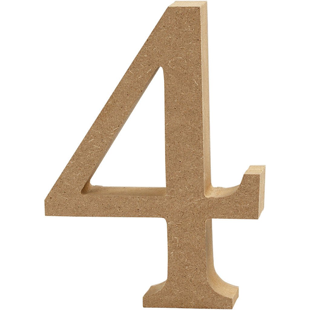 3d mdf Wooden Letters, Numbers & Symbols - 8cm | Buy Online from The Home Crafters
