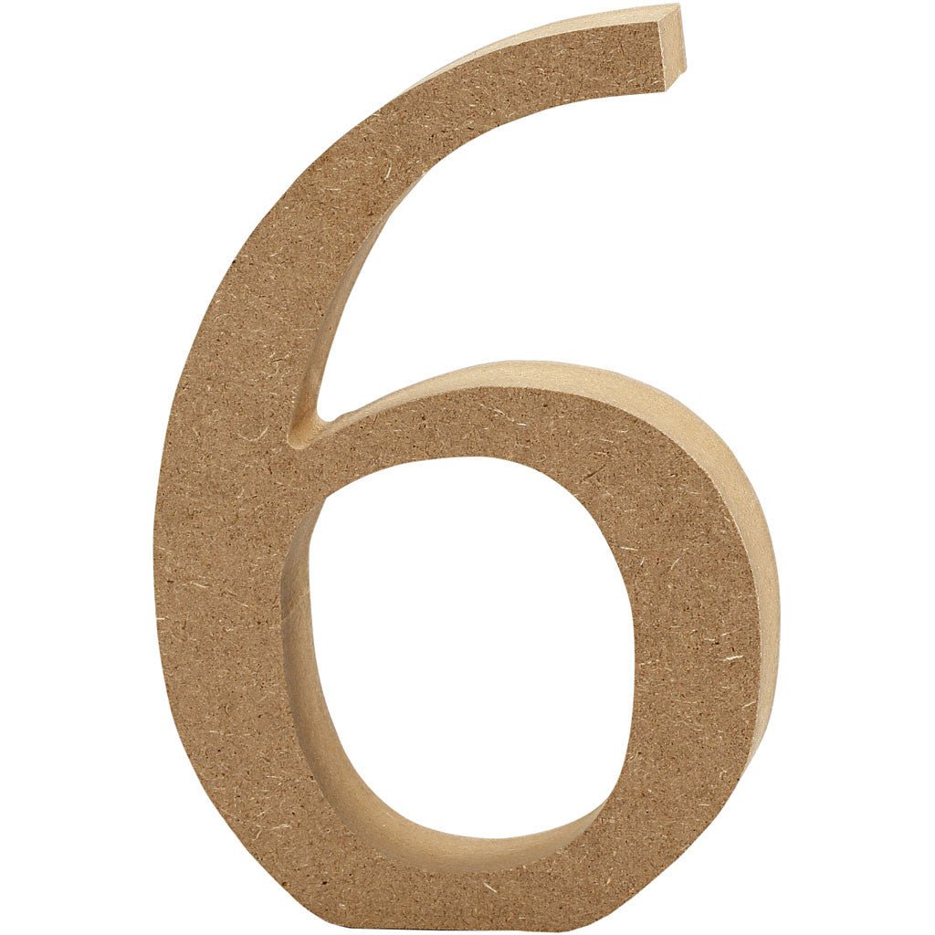 3d mdf Wooden Letters, Numbers & Symbols - 8cm | Buy Online from The Home Crafters