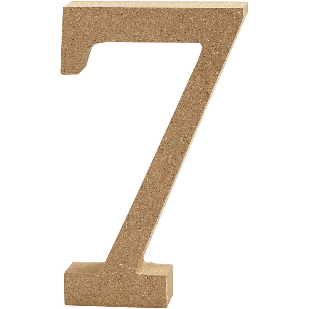 3d mdf Wooden Letters, Numbers & Symbols - 8cm | Buy Online from The Home Crafters